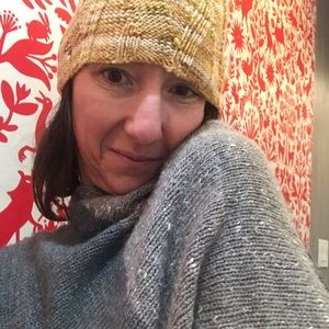 HandKnit by me Poncho Wrap Wool, silk & alpaca!